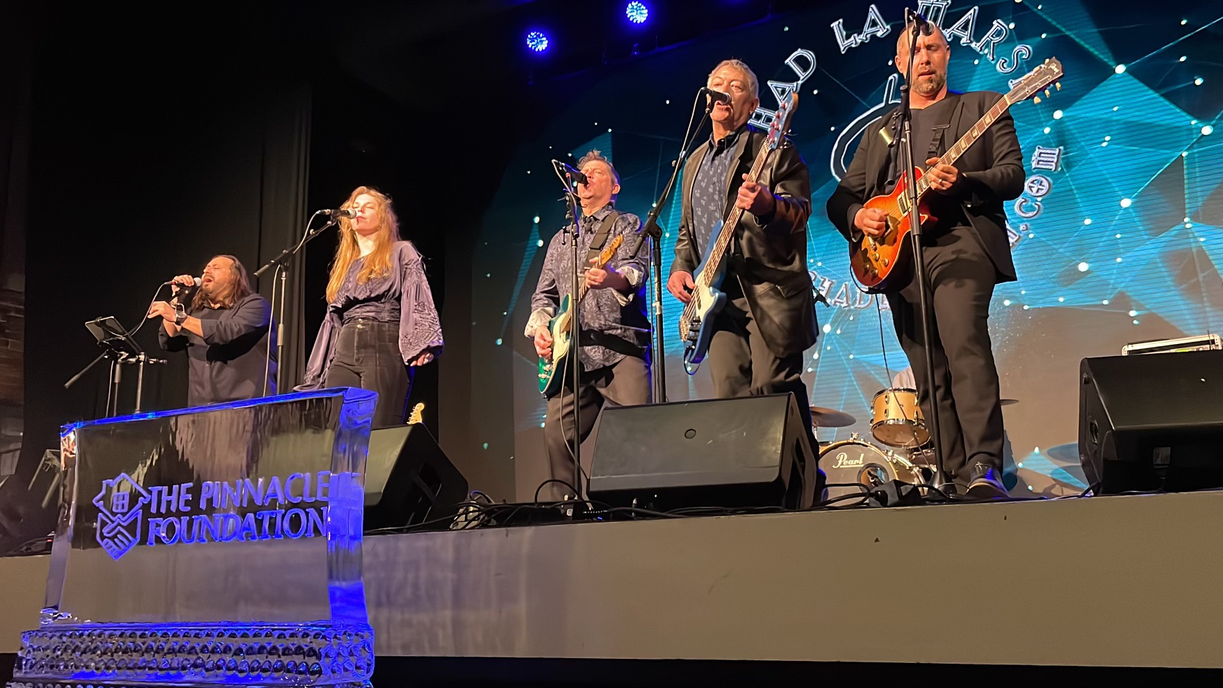 Chad LaMarsh performing live with band